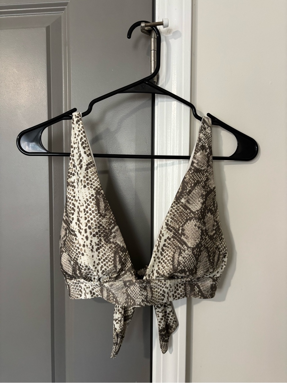Aerie Snake Print Bikini Top